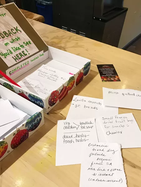 YOUR STORE Caliwala Market's owner, Erin Inglish, invites Santa Margarita residents to make their needs and wants known through the store's suggestion box. - PHOTOS BY BETH GIUFFRE