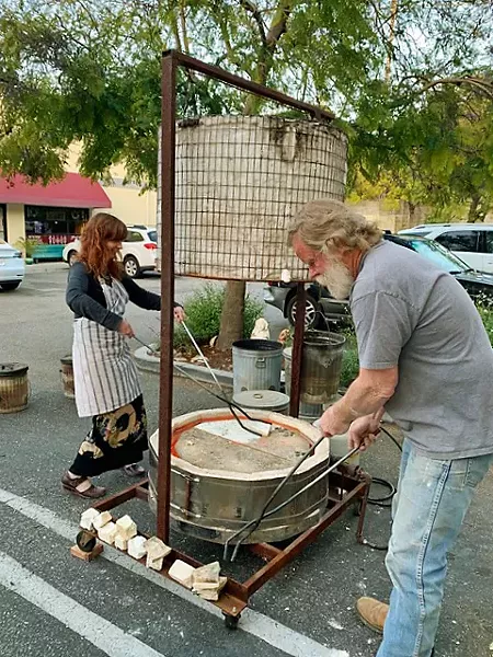 ONCE A MONTH During Art After Dark, potters can bring their work to Anam Cre's Raku firing session, a glaze process that gives instant results. - PHOTO COURTESY OF SHEVON SULLIVAN