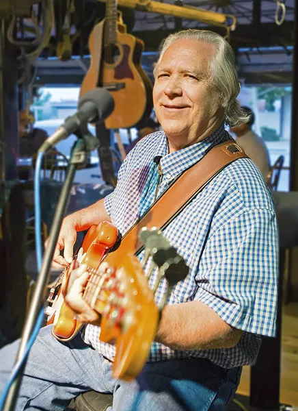 RELUCTANT BASSIST Wally Barnick plays two local album release parties this week: Feb. 21 at Painted Sky Studios and Feb. 22 at a Musica del Rio house concert. - PHOTO COURTESY OF GEORGE WESTLUND