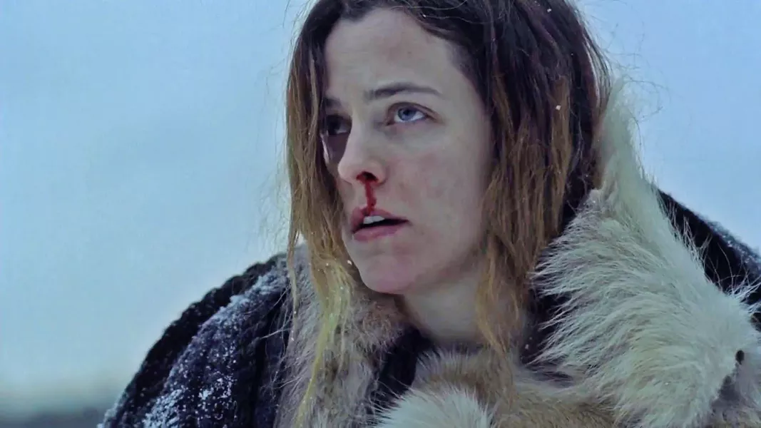 BUMPS IN THE NIGHT Trapped in a snowed-in lodge with two children, Grace (Riley Keough) experiences weird stuff that threatens to conjure psychological demons from her past, in The Lodge. - PHOTO COURTESY OF HAMMER FILMS