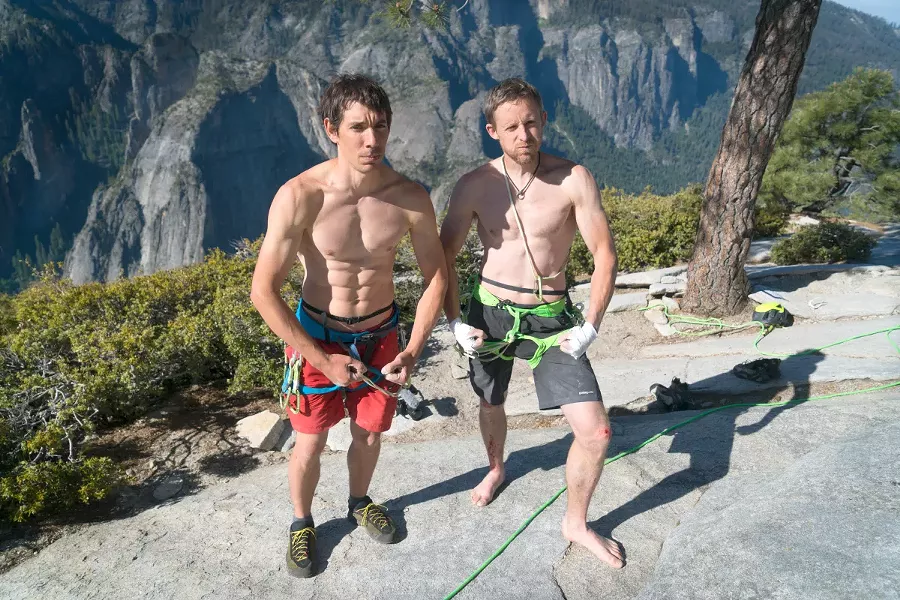 THE FASTEST? In The Nose Speed Record, one of three films screening during Reel Rock 14 on Feb. 28 in the Fremont Theater, Tommy Caldwell and Alex Honnold compete to climb Yosemite the fastest. - PHOTO COURTESY OF REEL ROCK 14