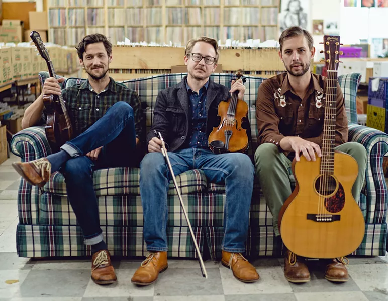 OLD-TIMEY FOLK The Red Barn Community Music Series presents the Clinton Davis Trio on March 7, in Los Osos' The Beach Hut Deli. - PHOTO COURTESY OF THE CLINT DAVIS TRIO