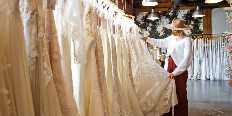 DREAM DRESS Moondance Bridal Manager Olivia Pereira can help brides-to-be with tough decisions about length, cut, material, fit, and more at the Best Bridal Shop, located on Santa Barbara Avenue in San Luis Obispo.
