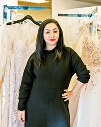 UP-FRONT CLARITY Epiphany co-owner Mariam Ohanyan credits honesty with her clients as the business's backbone when dealing with lengthy timelines for wedding dresses.
