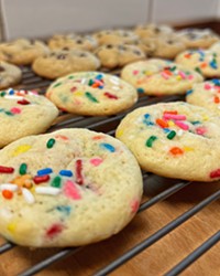 FRESH OUT OF THE OVEN When it comes to ranking her own cookies, cottage industry baker Jacqueline Rubio can't decide which one takes the top spot. It's a close tie between her sprinkled sugar cookies and chocolate chip cookies, she said.