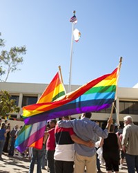 THE WAIT IS OVER:  After a 4 1/2-year gap, San Luis Obispo County began marrying same-sex couples on July 1.