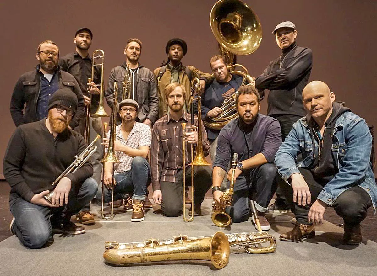 Chicago hiphop, reggae, jazz, and soul ensemble The LowDown Brass Band