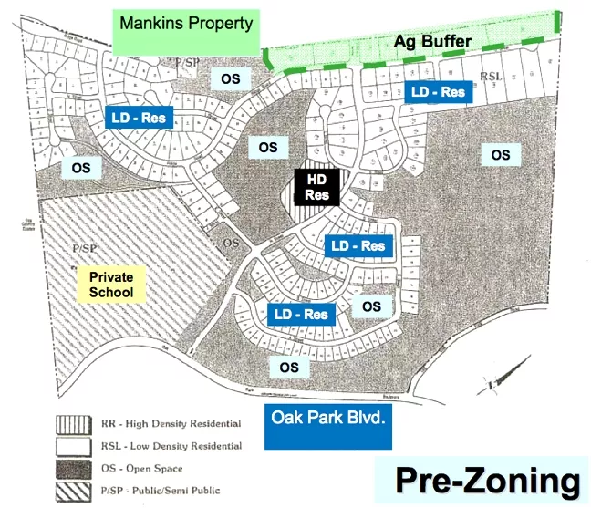 LITTLE BOXES ON THE HILLSIDE: This map is about as close as the Los Robles Del Mar housing development ever came to being a reality. Developers failed twice to get the land it was supposed to be built on annexed into the city of Pismo Beach. - IMAGE COURTESY OF SLO LAFCO