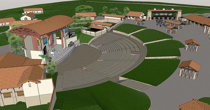 SLO COUNTY BOWL? : The Paso Robles Planning Commission and City Council recently approved a 3,300-seat outdoor amphitheater at Vina Robles Hospitality Center, which is scheduled to open in May 2013. - IMAGE COURTESY OF VINA ROBLES HOSPITALITY CENTER
