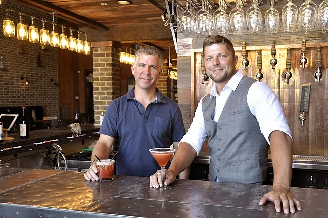 NEW AGE : Co-owner Daryl Cope (left) and manager Dustin Winkelpleck created the Mason Bar to be a place where adults can go, the type of bar that locals don’t have to drive to SLO or Santa Barbara to find. - PHOTO BY CAMILLIA LANHAM