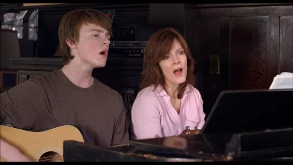 STRIKING A CHORD: Mother and son duo Laura (Maggie Baird) and Shane (Finneas O’Connell) find common ground in music in 'Life Inside Out.' - PHOTO COURTESY OF WENDY EIDSON/SLOIFF
