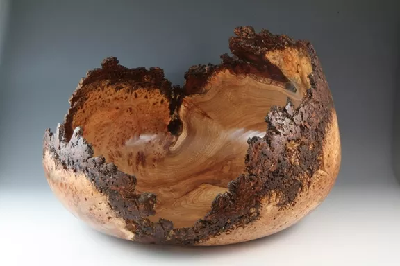 THEY’VE GOT WOOD : Good friends and fellow woodworkers Barry Lundgren and Roger Combs present “Wood Transformations” at Paso Robles’ Studios on the Park. While Combs specializes in construction and furniture design, Lundgren, whose work is pictured, employs a more free-form approach. - ART BY BARRY LUNDGREN, COURTESY OF STUDIOS ON THE PARK