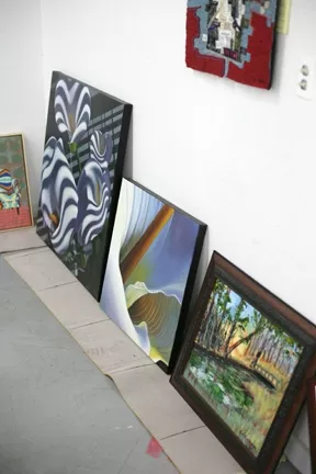 CHOICES, CHOICES : We had a lot of quality work to choose from, a lot more art than the space could hold. - PHOTOS BY GLEN STARKEY