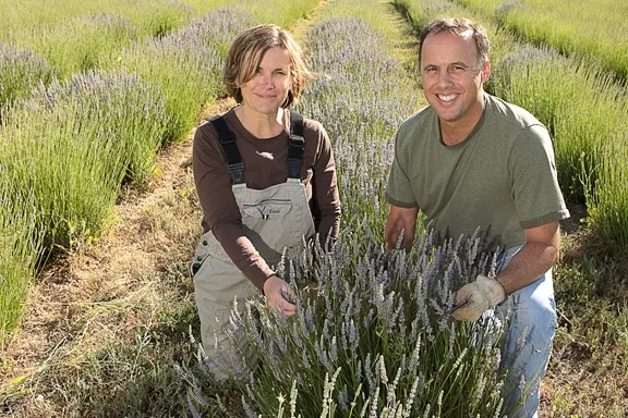 SCENTIMENTAL : Ellen Curtis and Frank Scotti believe men deserve to smell as fresh as flowers. - PHOTO BY STEVE E. MILLER