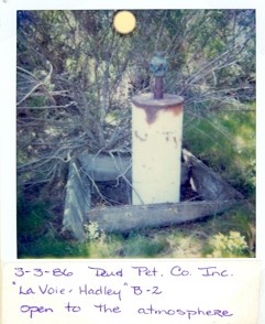 WELL TO DO :  This snapshot shows one of several dozen derelict wells in the Huasna area. - PHOTO COURTESY OF CALIFORNIA DEPARTMENT OF CONSERVATION