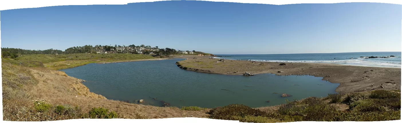 VIABLE? : The current location proposed for a desalination plant near the mouth of the Santa Rosa Creek in Cambria could run afoul of State Parks and other state agencies. - PHOTO BY STEVE E. MILLER