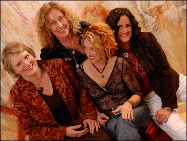 RIDE, SALLY, RIDE! : The beautiful and talented quartet Blame Sally plays May 16 at Downtown Brew to promote their new CD Night of 1000 Stars. - PHOTO COURTESY OF BLAME SALLY