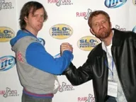 FUNNY FIGHT: Two comics duke it out at last year’s SLO Comedy Festival. Now in its fourth year, the festival runs four days and showcases 48 comics. - PHOTO COURTESY OF ERIC SHANTZ