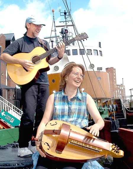 THE SEA IS CALLING : Nautical songs of all different flavors come to life when William Pint and Felicia Dale take the stage at a SLOFolks concert on Friday, Sept. 12 at Coalesce in Morro Bay. - PHOTO COURTESY OF WILLIAM PINT AND FELICIA DALE