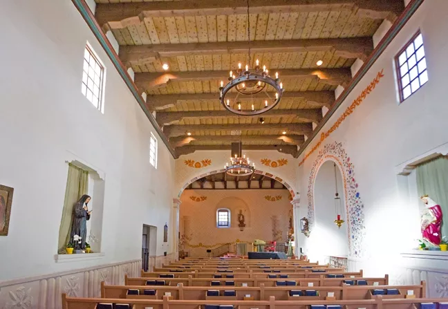 WALKING THE DISTANCE: Serra walked the hills and dales of Alta California to establish the mission system and attempt to bring native Californians into the Catholic fold. - PHOTO BY KAORI FUNAHASHI