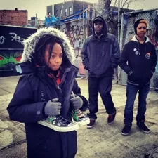 I BELIEVE I CAN FLY : Actors Zen Lester, Tyree M. Singetary, and Malakot Barker are pictured in this still from Robert Kolodny’s Fly on Out, shot on location in Brooklyn. - PHOTO COURTESY OF ADAM KOLODNY AND SERENA REYNOLDS