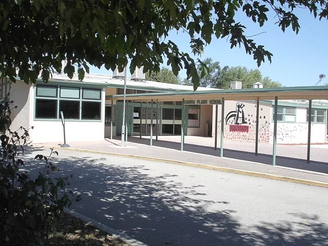 POWER TO THE POLECATS : Carrisa Plains School on the edge of California Valley will soon be solar powered, thanks to a donation by a solar energy company. - PHOTO COURTESY OF ATASCADERO UNIFIED SCHOOL DISTRICT