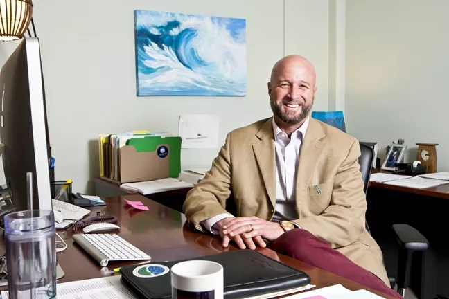 RESEARCH RENAISSANCE: Dr. Dean Wendt, Cal Poly’s interim Dean of Research, said that research used to be a “bad word” at the teaching-focused university, but recent policy shifts have exponentially grown research efforts at Poly. - PHOTO BY STEVE E. MILLER