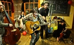 CRUX OF THE ISSUE: Described as part barn dance and part late-night Eastern European party, The Crux will liven up the Frog and Peach on Sept. 17. - PHOTO COURTESY OF JOSH WINDMILLER AND THE CRUX
