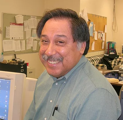 INTREPID : George Ramos, the beloved hard-hitting journalism professor and former chair of Cal Poly’s Journalism Department, passed away sometime around July 23, leaving behind a legacy of old-school reporting. - PHOTO COURTESY OF CAL POLY JOURNALISM DEPTARTMENT