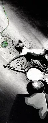 FELINE FIDDLIN’ : - IMAGE BY DAN WOEHRLE