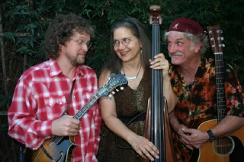 BLOWING IN THE WIND : (Left to right) Kenny Blackwell, Piper Heisig, and Billy Foppiano recently formed Dustbowl Aristocracy, which plays April 7 at Green Acres Lavender Farm. - PHOTO COURTESY OF DUSTBOWL ARISTOCRACY