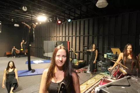 ROOM OF REQUIREMENTS : Linda Camplese's new art space in Grover Beach is a little bit of everything for artists who like to get experimental. - PHOTO BY STEVE E. MILLER