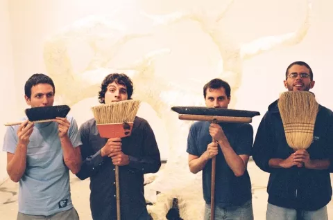 BROOM-STACHE! : Santa Cruz's Man/Miracle brings its indie rock sounds to the SLO Art Center on Jan. 28 for a three-band show. - PHOTO COURTESY OF MAN//MIRACLE