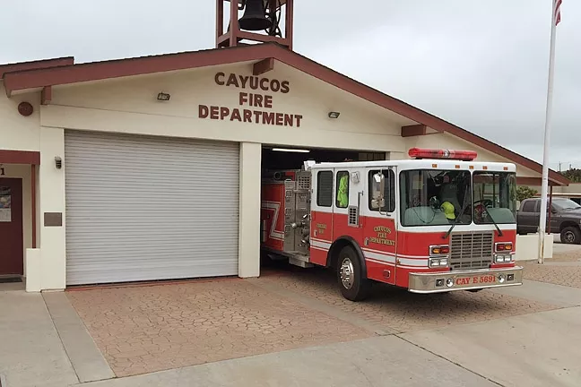 STAYIN’ ALIVE: The Cayucos Fire Protection District voted unanimously on July 7 to approve a 2016-17 budget for the Cayucos Fire Department. The department has struggled in recent years with recruiting paid-on-call firefighters. - PHOTO COURTESY OF CAYUCOS FIRE DEPARTMENT