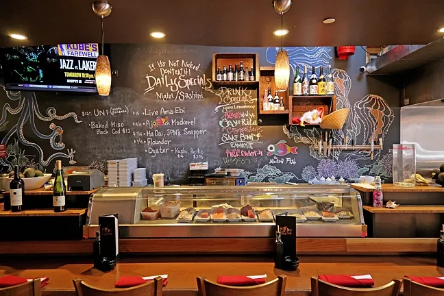NUDE THRILLS: The only thing you’ll taste is unexpected flavor at Naked Fish, soon to celebrate two years open in downtown SLO. - PHOTO BY DYLAN HONEA-BAUMANN