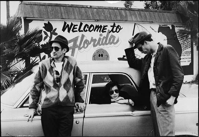ROAD TRIP: (Left to Right) Eddie (Richard Edson), Eva (Eszter Balint), and Willie (John Lurie) head to Florida to visit paradise but discover no matter where they are, they can’t escape themselves. - PHOTO COURTESY OF CINESTHESIA PRODUCTIONS