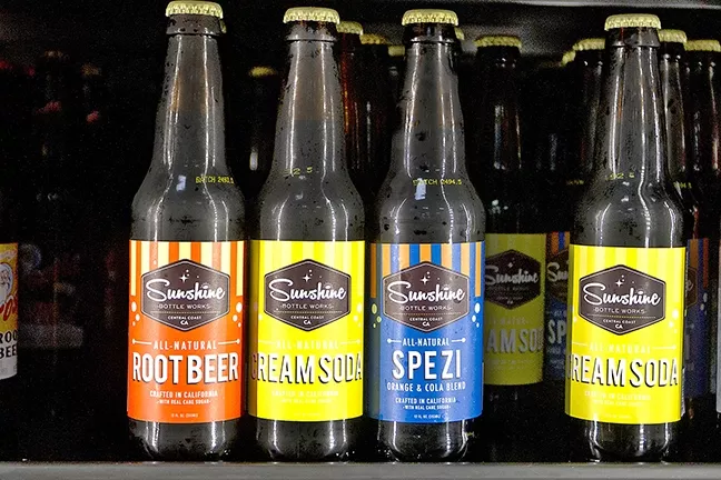 SUNSHINE IN A BOTTLE : Crafted on the Central Coast with cane sugar and natural ingredients, Sunshine Bottle Works offers up a refreshing alternative to commercially produced soda pop. Could “craft soda” be the next “craft beer”? - PHOTO BY JAYSON MELLOM