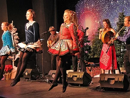 CANDY IN MY HEELS : If bagpipes, fiddles, and traditional Celtic dancing gets your blood pumping, you might want to catch Molly’s Revenge with vocalist Christa Burch and the Turco Irish Dancers this Dec. 16 at the South Bay Community Center in Los Osos. - PHOTO COURTESY OF STUART MASON