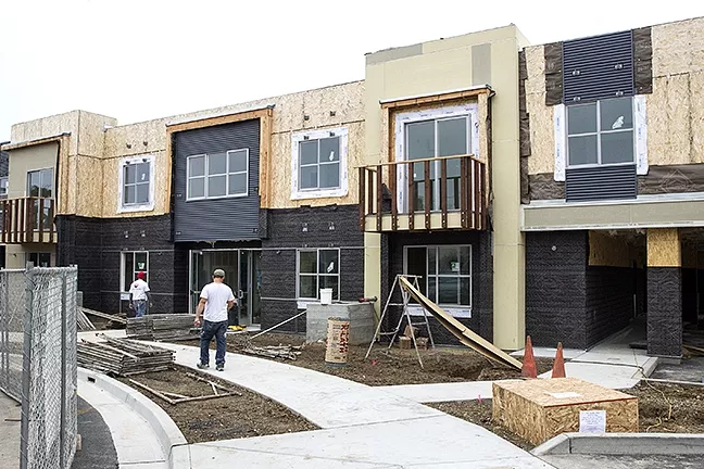 VET HOUSING: The “360 on the Wye” housing project, spearheaded by the Housing Authority of SLO, will provide 10 units for homeless veterans and 10 affordable units on Humbert Ave. in SLO. SLO County’s Inclusionary Housing Program contributed about $20,000 to the project. - PHOTO BY JAYSON MELLOM