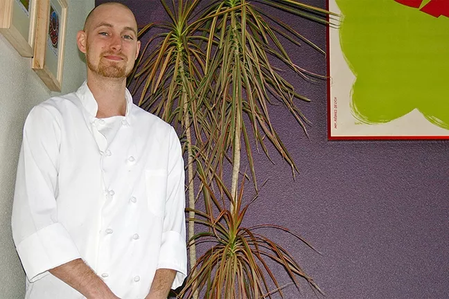 AROUND THE WORLD: Café Fiero Chef Nathan Clapp traveled the world before settling in San Luis Obispo—and it shows in his cooking chops. - PHOTO BY HAYLEY THOMAS CAIN