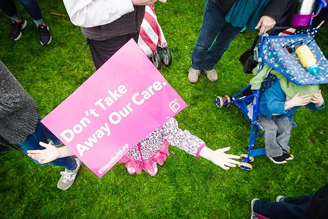 FUTURE: People who participated in the Women’s March not only rallied for the rights of females but also for issues such as health care, immigration, and LGBTQ rights. - PHOTO BY JAYSON MELLOM
