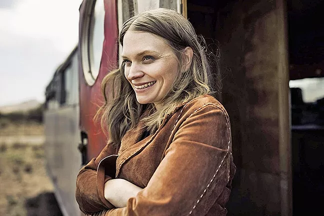 SACRED CROSS: Amazing Americana singer-songwriter Amber Cross presents a “soft release” of her new album on April 1, in the Red Barn in Los Osos. - PHOTO BY BARRY GOYETTE