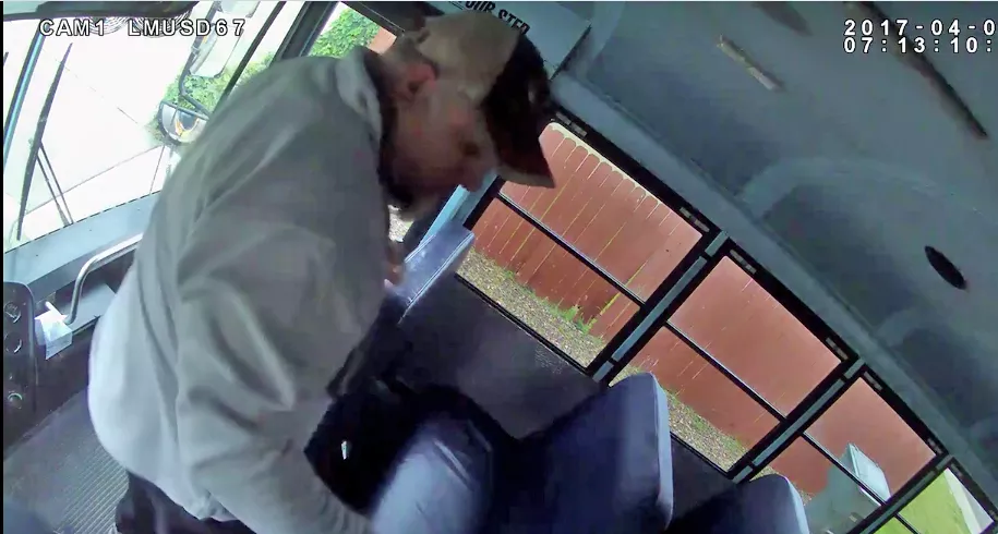 DISTURBING FOOTAGE The Luica Mar School District is being sued for allegedly ignoring complaints from the parents of a special needs student who was allegedly molested by her school bus driver. Lawyers for the family released surveillance footage that they saw shows the driver, David Lamb, allegedly engaging in one instance of sexual abuse with the victim. - PHOTO COURTESY OF EXECUTIVE PRESENTATIONS