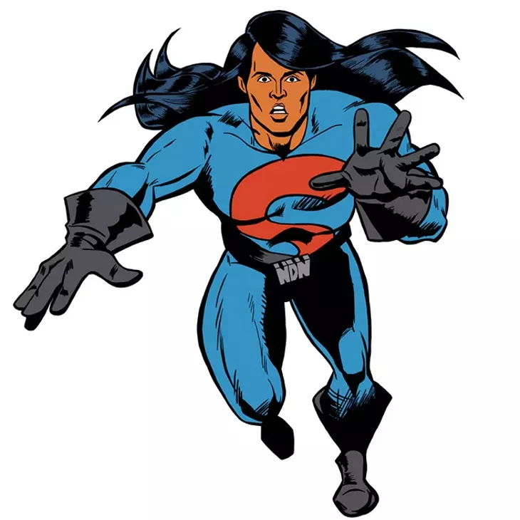 After eating tainted food, Hubert Logan gains superhuman abilities as Super Indian. (Arigon Starr / Provided)