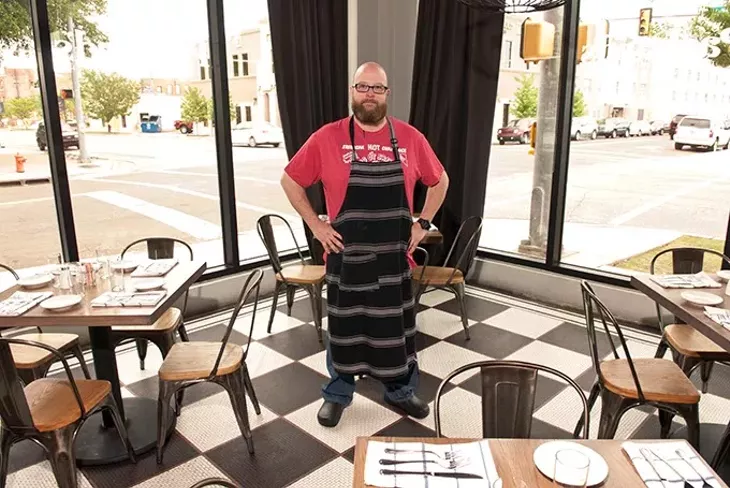 Packard’s New American Kitchen chef Chris McKenna in the spacious dining area of Packard’s Oklahoma Gazette's Downtown Restaurant Week presented by Downtown OKC, Inc. (DRW). (Mark Hancock / FILE)
