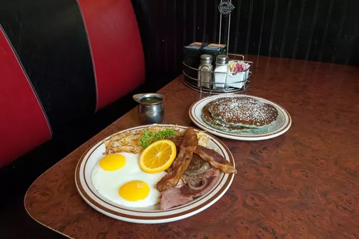 At Beverly's Pancake House. mh