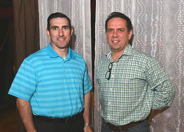 From left, Dale Cazes and Joe Jungmann will be partners in the new restaurant, Hopscotch. - MARK HANCOCK