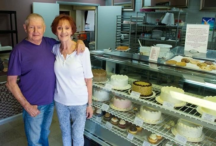 Lee Burris and Mickey Royer at the soon-to-be newest Ingrid's Bakery location (Shannon Cornman)