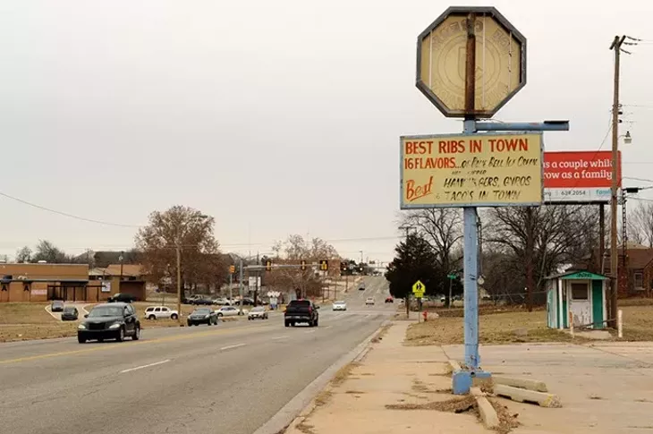 NE 15th and Martin Luther King in Oklahoma City, Dec. 31, 2014. - GARETT FISBECK
