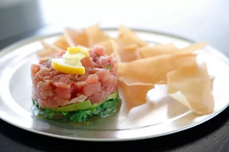 ahi tuna tartare - GARETT FISBECK